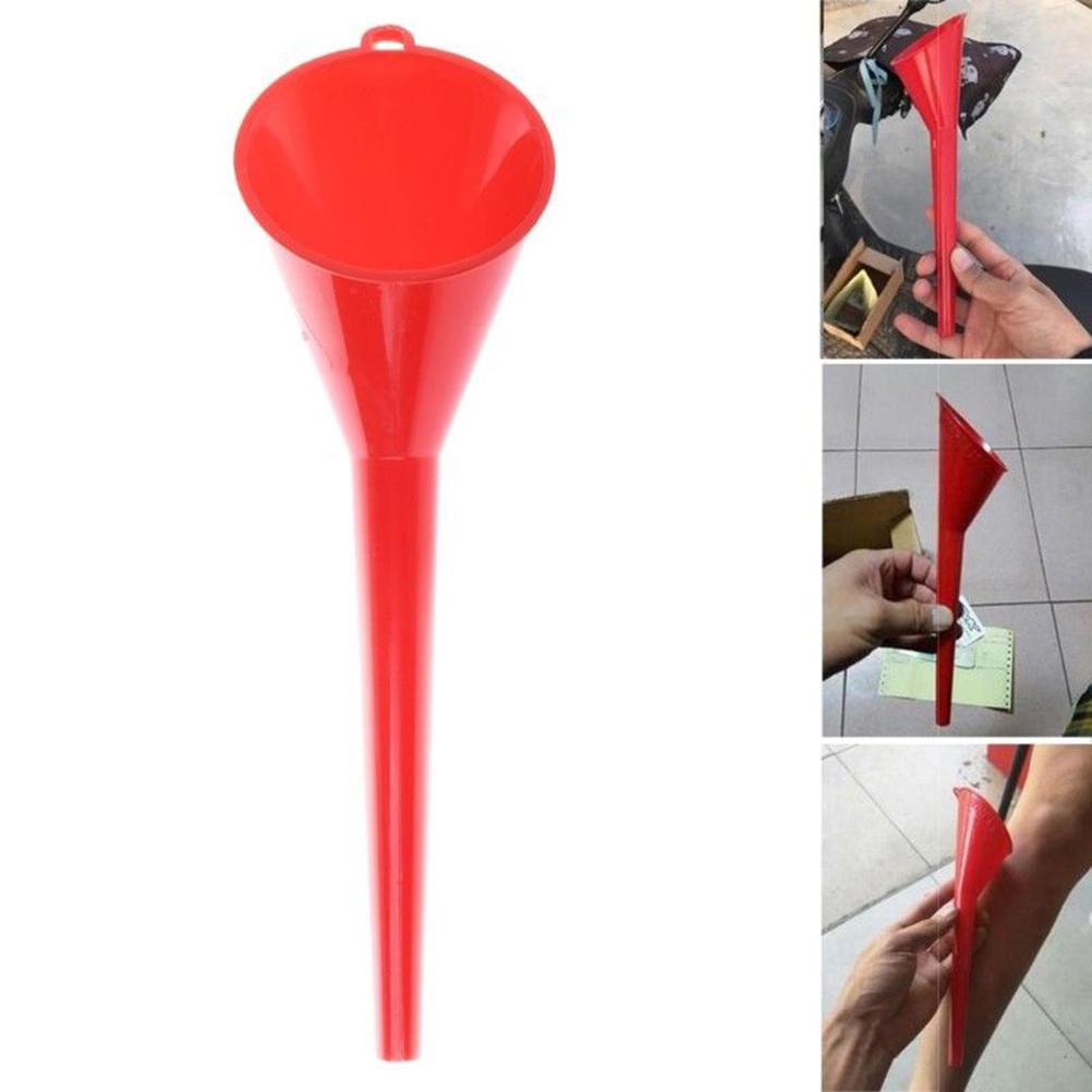 Red Multi-Function Red/Yellow Motorcycle Car Long Mouth Funnel Engine Machine Funnel Fueling Funnel Gasoline Oil Additive