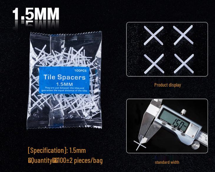Tile Spacer Cross Holder with Adhesive Pellets, 1.5mm Grout Positioning Device