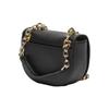 Versace Jeans Couture Сумка через плечо из полиэстера с шелковым шарфом и цепочкой, женская, черная 74VA4BAC-ZS467-899
