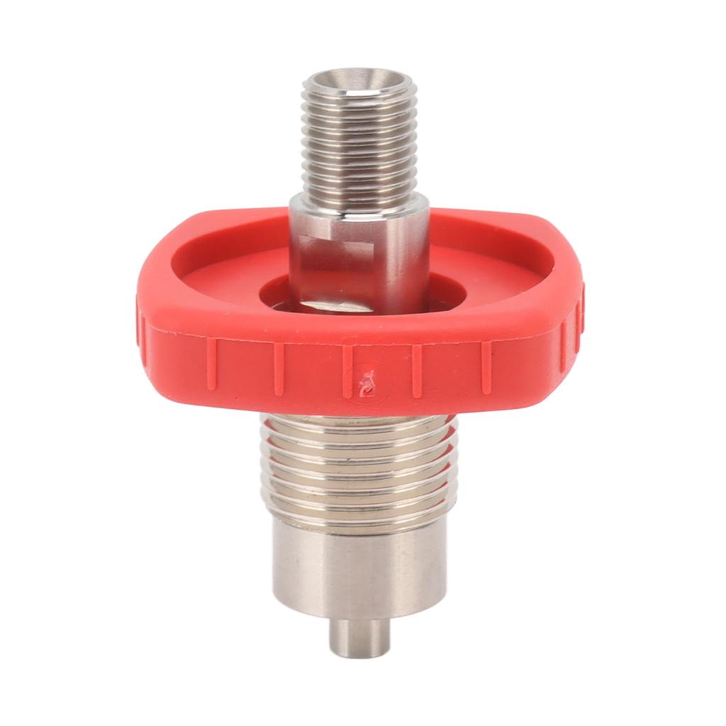 CO2 Tank Connector Red Square G5/8 To 1/4 Bspp Stainless Steel CO2 Tank Connector for Replacement