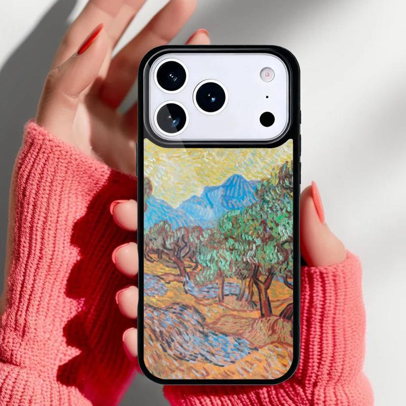 Масляная живопись Бохо Цветочный Арт Чехол для Телефона для iPhone 17 Air 16e 15 14 13 Pro Max Задняя Крышка для 12 11 Pro Coque
