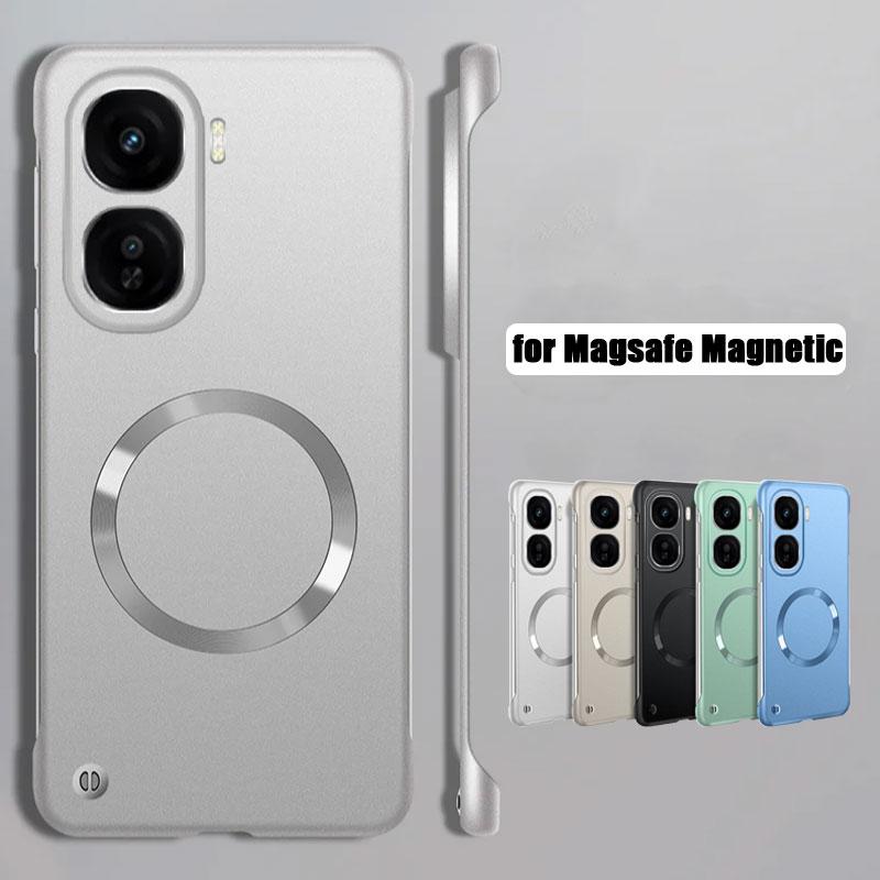 Для Magsafe Frameless Hard Phone Case для VIVO IQOO Neo 10 Metallic Paint PC Магнитная задняя крышка для IQOO Neo 10 Pro Borderless Shockproof Cover