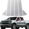 Хром для Chevrolet Silverado 1500 Crew Cab Double Cab 2019-2024 стойки стойки автомобиля Обшивка окна автомобиля наклейки на колонку BC