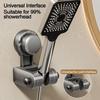 Wall Mounted Shower Head Holder Suction Cup Sprayer Fixed Base  Bathroom Accessories