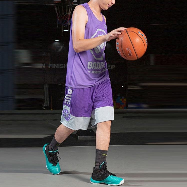 Li-Ning BadFive Reversible Basketball Jersey 'Purple White' Men's AAYP305-2
