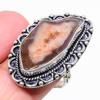 Agate Geode Slice Gemstone 925 Sterling Silver Jewelry Ring Size 9 S1R36