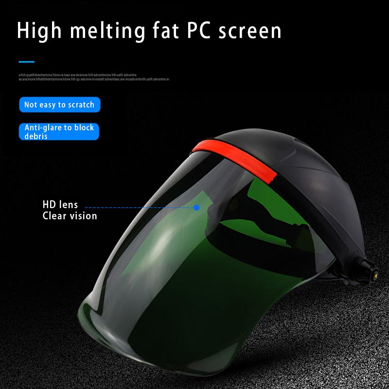 Защитный щиток для лица, полнолицевой шлифовальный щиток, откидной передний козырек, УФ-защитный щиток, противотуманное окно с храповым механизмом, сварочные маски WWO