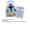 Pocket Hug Boat Hook with Positive Card Emotional Support Pocket Ocean Shell Sand Hook Token Decoration Inspirational Gift
