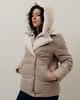 Куртка с поясом HAIZIYUAN 824 M бежево-молочная