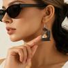 2Pcs/Set Necklace Earrings Set 2D Acrylic Figure Charm with Tree Winding Necklace Hook Earrings Set Mother Day Gift Jewelry