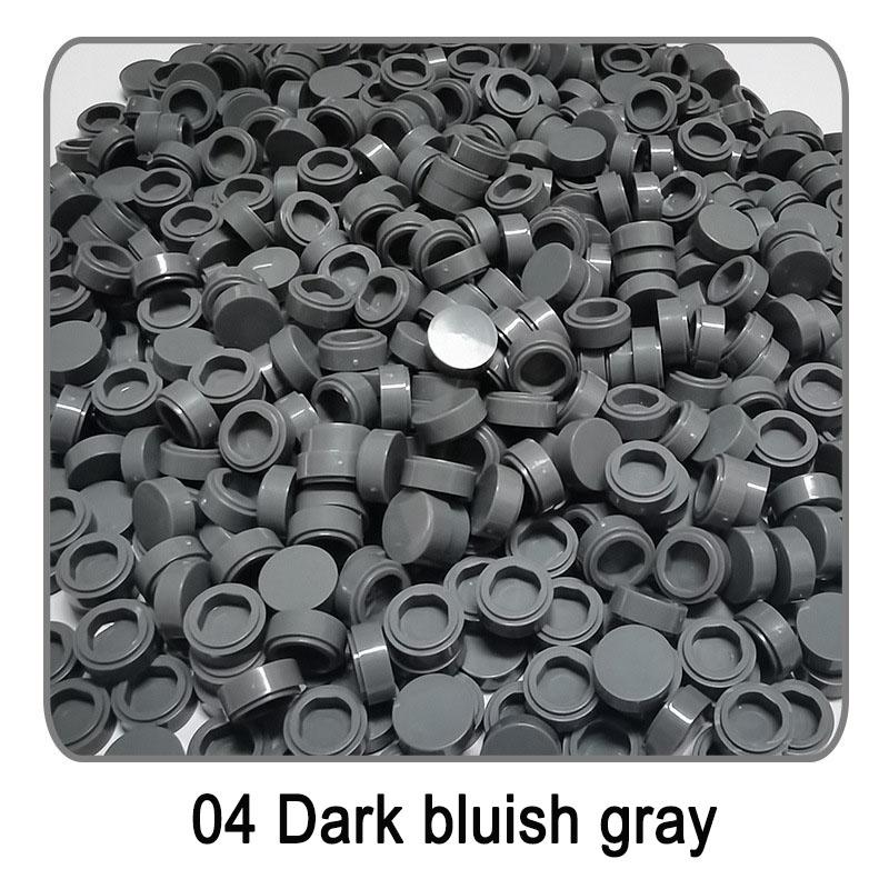 1000 шт./лот Плитка 1x1 Круглая 98138 Специальный Кирпичик MOC Строительный Блок Мелкие Частицы Кирпичики Детали Совместимые с 98138 LOGO Игрушки