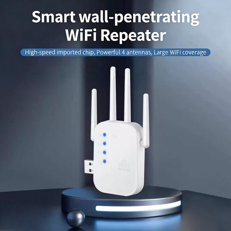 1 шт. Wi-Fi роутер с усилением сигнала большой дальности, роутер 300 Мбит/с, беспроводной репитер, усилитель расширитель Wi-Fi сигнала 2,4 ГГц