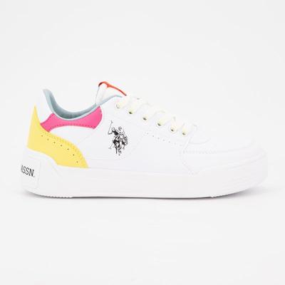 Низкие белые кроссовки на шнуровке Женские