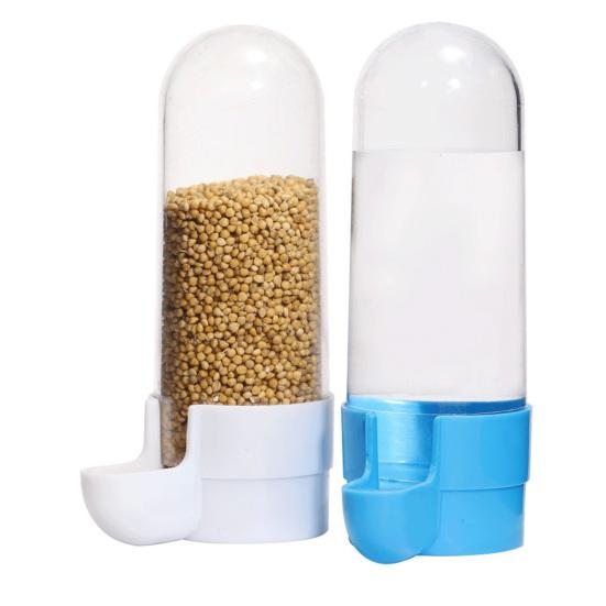 Bird Water Feeder Large Capacity Splash Proof Transparent Container Pet Parrot Hanging Food Dispenser Bird Supplies