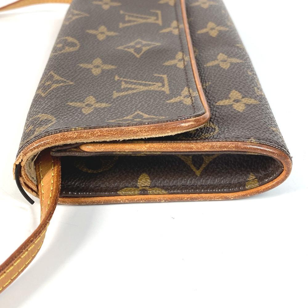 Louis Vuitton M51854 Monogram Pochette Twin PM Crossbody Shoulder Bag