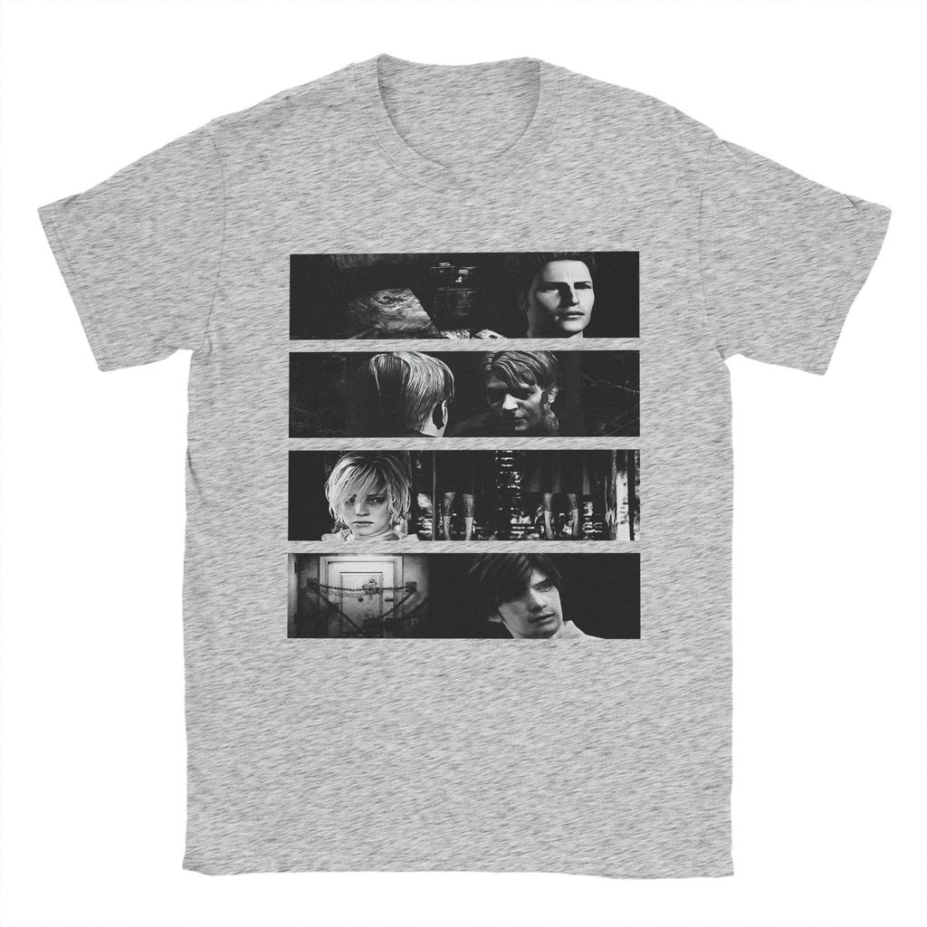 Call of Silent Hill T Shirt Men Cotton Vintage TShirts Crewneck Tees Short Sleeve Clothes Adult