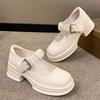 Интернет-знаменитость универсальные японские туфли на платформе в студенческом стиле из маленькой кожи женские 2025 новый летний ретро французские туфли Мэри Джейн