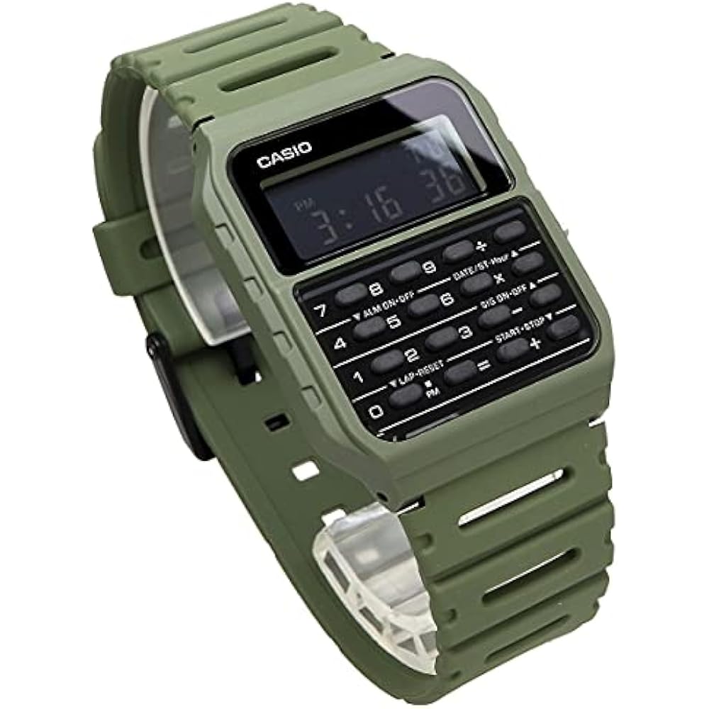 Casio Наручные часы с функцией калькулятора Caliculator watch CA-53WF-3B Зеленые с оригинальной коробкой O...