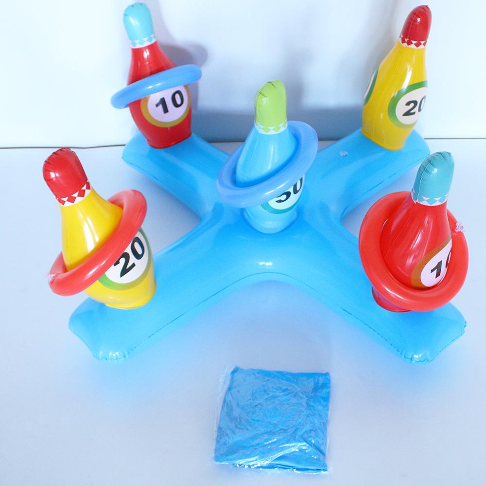 Inflatable Bowling & Ring Toss Game for All Ages