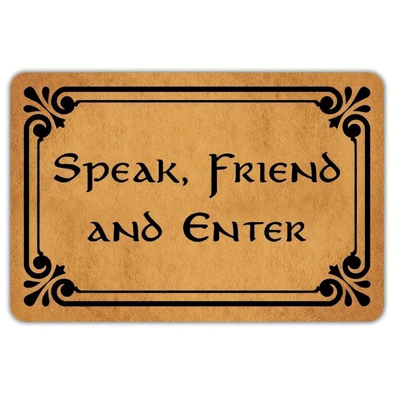 1Pc Welcome Door Rug A Variety of Letter Patterns Non-slip Floormat Bedroom Kitchen Entrance Doormat Machine Washable Carpet