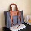 New Fashion Casual Canvas Bag Handheld Large Bag Commuter Versatile Women's Large Capacity Tote Bag