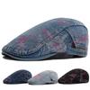 Spring Fashion Print Denim Women's Beret Summer Soft Top Breathable Sun Visor Hat Men Flat Cap Newsboy Caps Adjustable