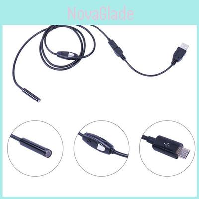 Высококачественная 7-мм 6-светодиодная USB-эндоскопическая бороскопическая инспекционная камера 2 м 5 м