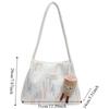 Large Capacity Shoulder Bag Women Korean Style Striped Tote Bag Casual Nylon Underarm bag  Girls
