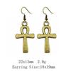 Новые поступления Длинные серьги Pharaoh Chief Ankh Cross Drop & Dangle Серьги-подвески для женщин Серьги-сумки в стиле бохо