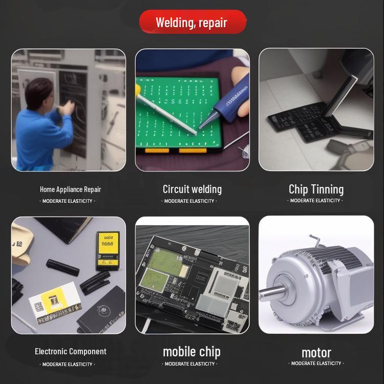 Желтая безотмывочная паяльная паста и проволока: Бескислотный, безгалогенный, сильный флюс для нержавеющей стали