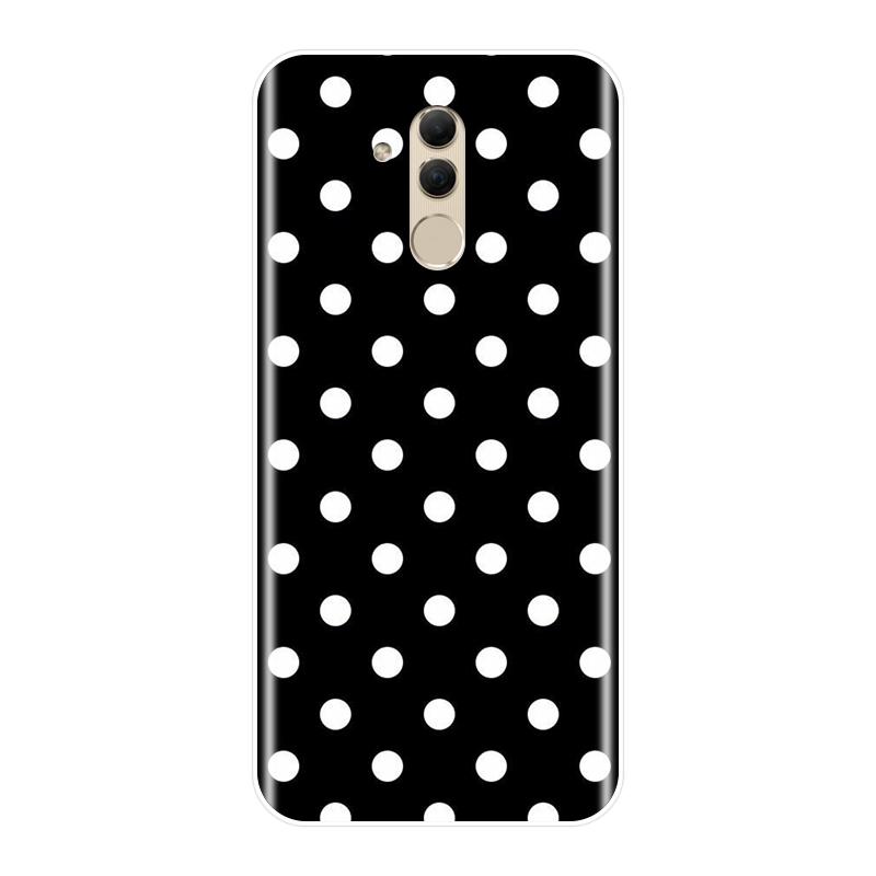 Back Cover For Huawei Mate 20 10 9 Lite Polka Dot Heart Love Pink Red Silicone Soft Phone Case For Huawei Mate 7 8 9 10 Pro Case
