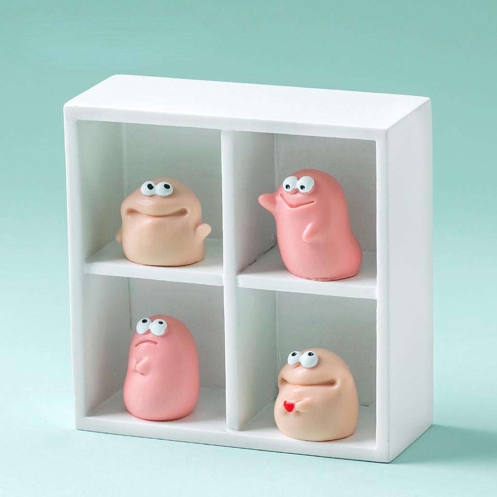 Милая смешная кукла-монстр с большим ртом, сделай сам, аксессуары для декора интерьера автомобиля для приборной панели и рабочего стола, маленькие украшения