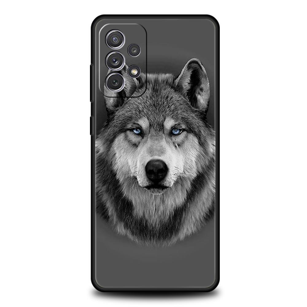 Чехол для телефона с волком для Samsung Galaxy A51 A71 A41 A31 A21S A11 A03S A12 A32 A52 A22 A13 A23 A33 A53 A73 5G Силиконовый чехол