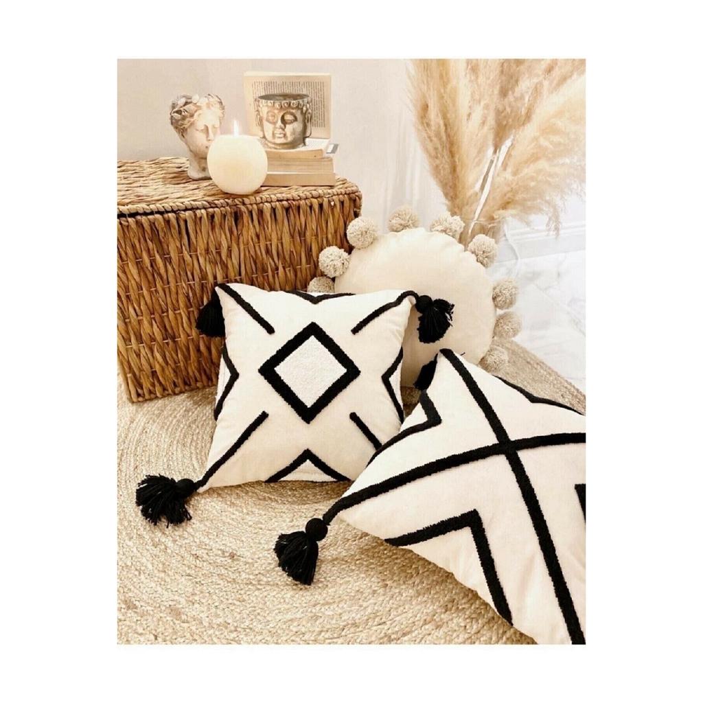 Декоративная подушка с вышитым узором, подарочное украшение ручной работы, декоративная наволочка ручной работы