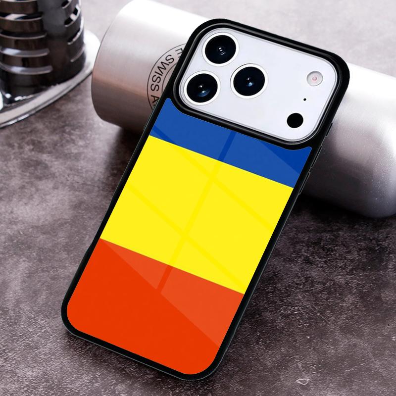 Чехол для телефона с флагом Румынии для iPhone 17 16 15 Pro Max Air 14 13 12 11 Plus Ударопрочный Чехол Capa
