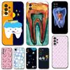 Черный чехол из ТПУ для Samsung Galaxy M53 M13 M62 A12 A22 A22S A32 A42 A52 A52S A72 4g 5g A20S с рисунком зубов стоматолога