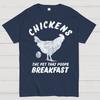 Chickens Poop Breakfast Cotton Summer Casual Cool Loose T-Shirt