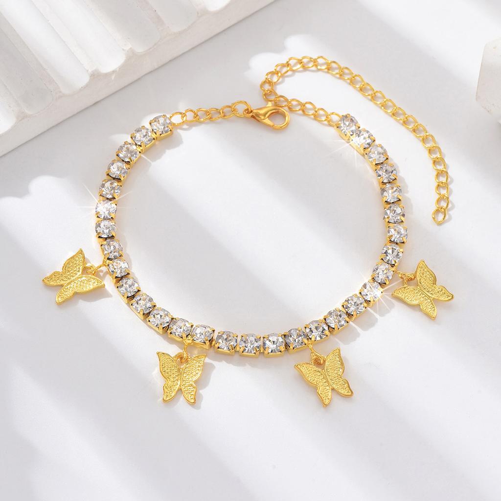 1PC Women's Fashion Trendy Butterfly Foot Chain Jewelry Accessories Suitable for Date, Party, Festival Gifts-6028