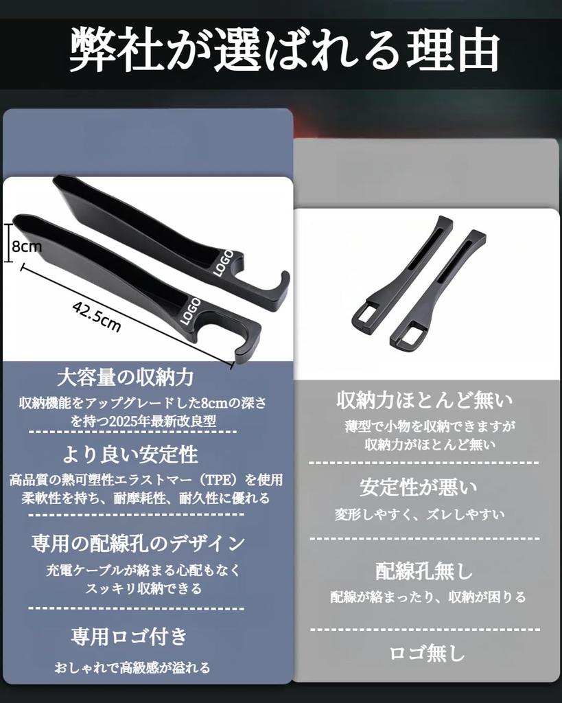 Improved Car Seat Side Gap Cushion with Large Capacity Smartphone and Wiring Side Gap Filler Cushion for Seat Prevents Small Items from and Organizes