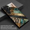 Роскошный Чехол для Телефона с Рисунком 2D для Samsung S26 S25 S24 S23 S22 S21 S20 A56 A55 A36 Закаленное Стекло Защитная Крышка