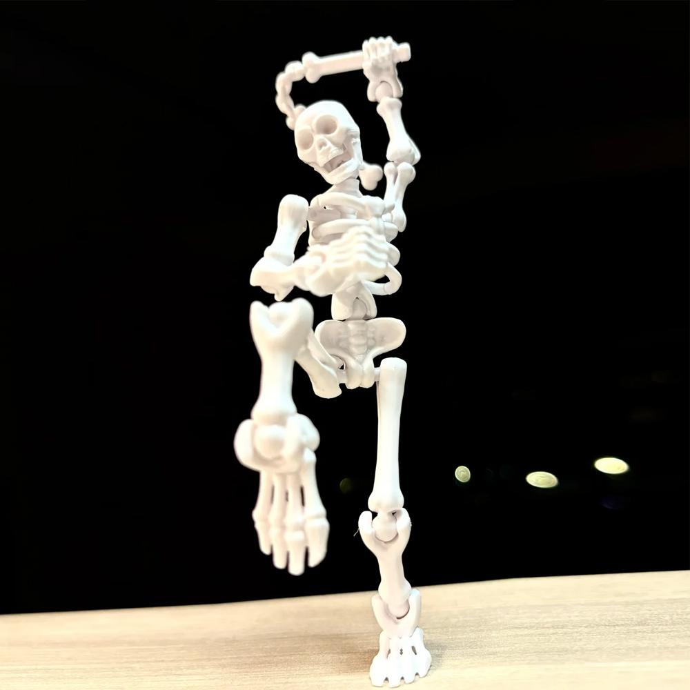 Сделай сам Подвижная кукла-скелет Многосуставная сборная игрушка Смешная фигурка для розыгрышей Детская практическая модель Легко собирается Коллекционный подарок