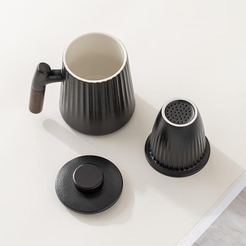 Chaxun Ceramic Anti-Scald Teacup & Tea Caddy Gift Set