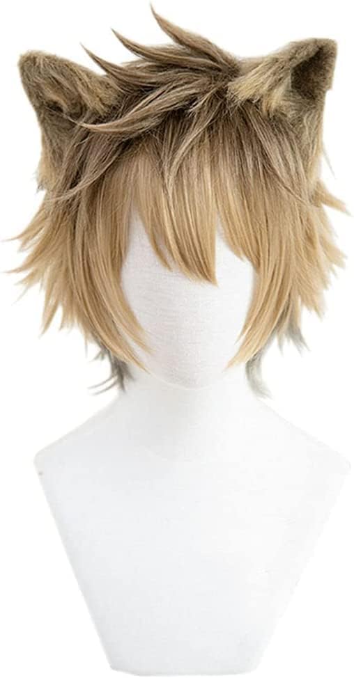 Ruggie Bucchi Cosplay with Perfect for School and Includes Wig Wig, Heat-Resistant, Brown, Ears, Parties, Events, Festivals, Halloween, More. Net.