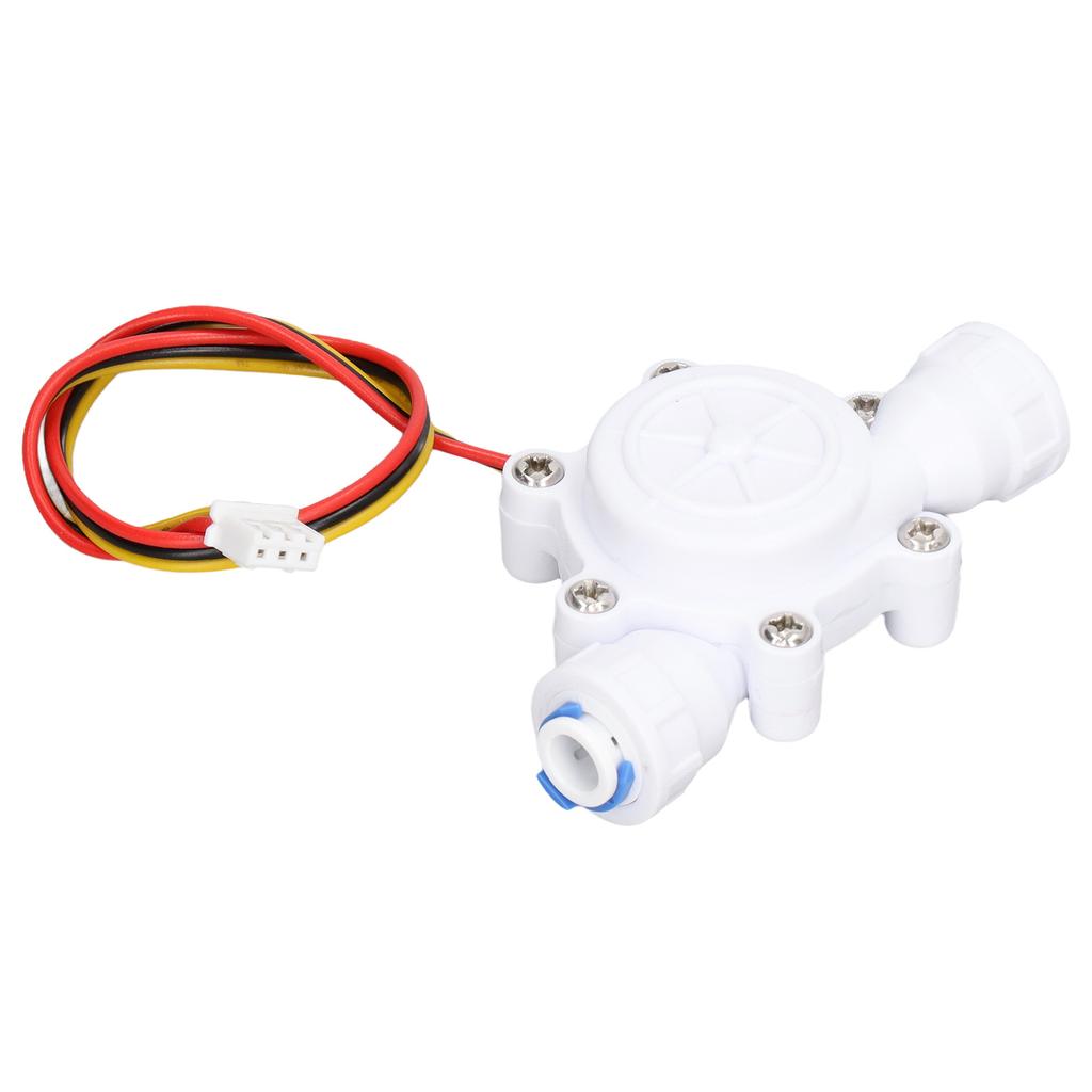 Water Flow Sensor Water Dispenser Flowmeter Barb Interface Hall Sensor 3P Cable DC3.5‑24V