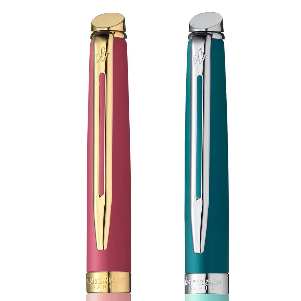 WATERMAN Official Metropolitan Essential Ballpoint Pen Luxury Brand Gift Regular Import Pink GT 2180130 Oil-Based