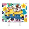 Yanoman 150-Piece Jigsaw Puzzle, Petit Paris Clear Series, Minions Happy Flower (7.6x10.2cm), 2308-48, Includes Piece Request Postcard and Easel