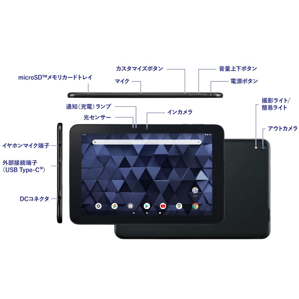 Kyocera Сделано в Японии Прочный корпус планшета дюймовый TFT WUXGA 3 ГБ ОЗУ 32 ГБ В перчатках Пылезащищенный Ударопрочный Давление (Wi-Fi / 10.1 / + ПЗУ/microSDXC / 7000 мАч /