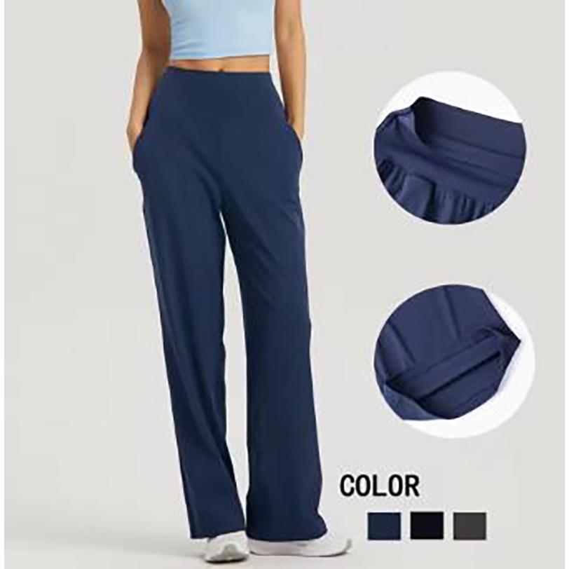Women Yoga Loose Pants High Strentchy Full Length Sportswear Fashion