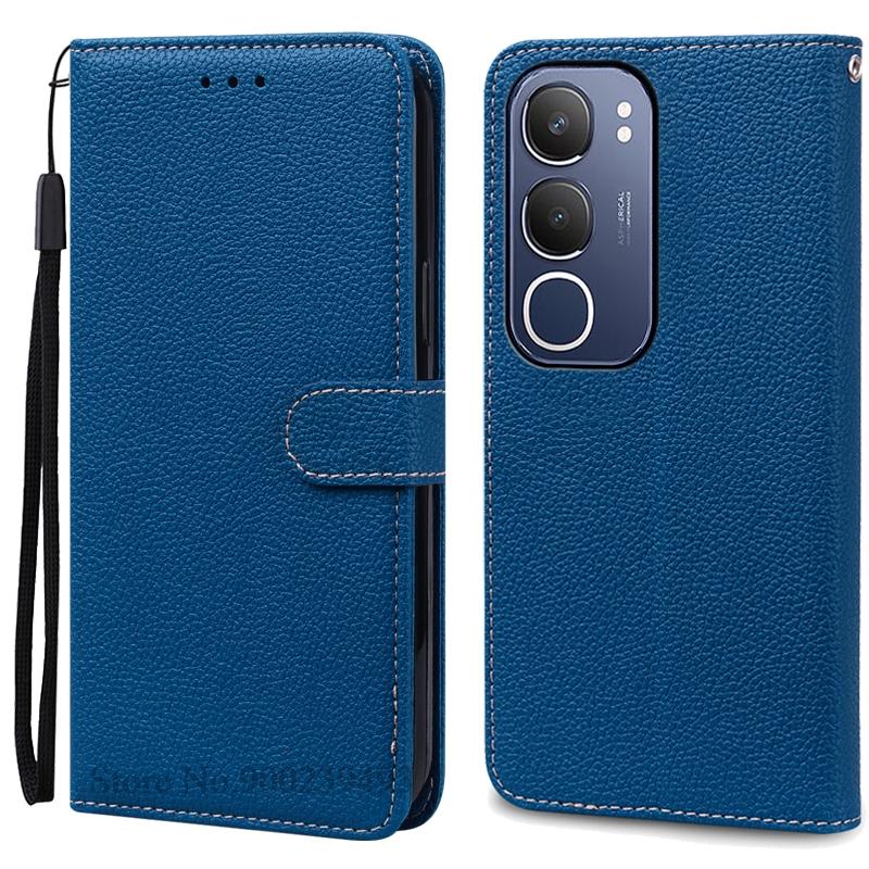 Для Vivo Y19S чехол-книжка кожаный чехол для Vivo Y19S чехол для телефона откидная крышка защитный задний чехол Fundas Shell