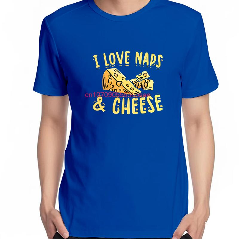 Cheese Naps Lover Gifts Graphic T Shirts Summer Tees Tops Cotton New Shirts And Tshirts Unisex Breathable Printing T Shirt